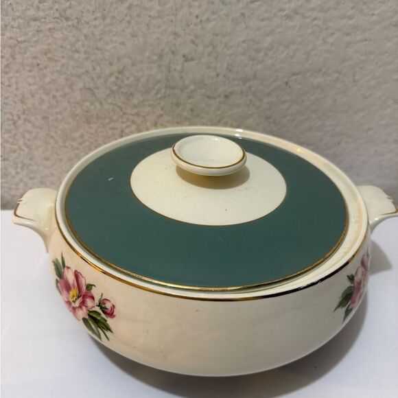 International China Co. Empire Green Covered Serving Dish - Picture 2 of 8